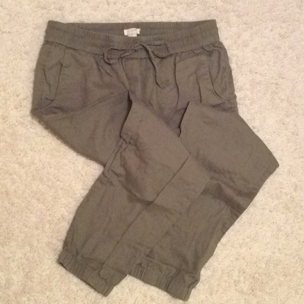 J crew olive green pants